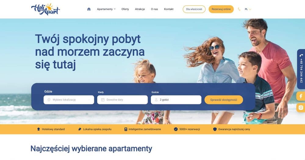 HoliApart.com: Property Search and IDoBooking API Integration