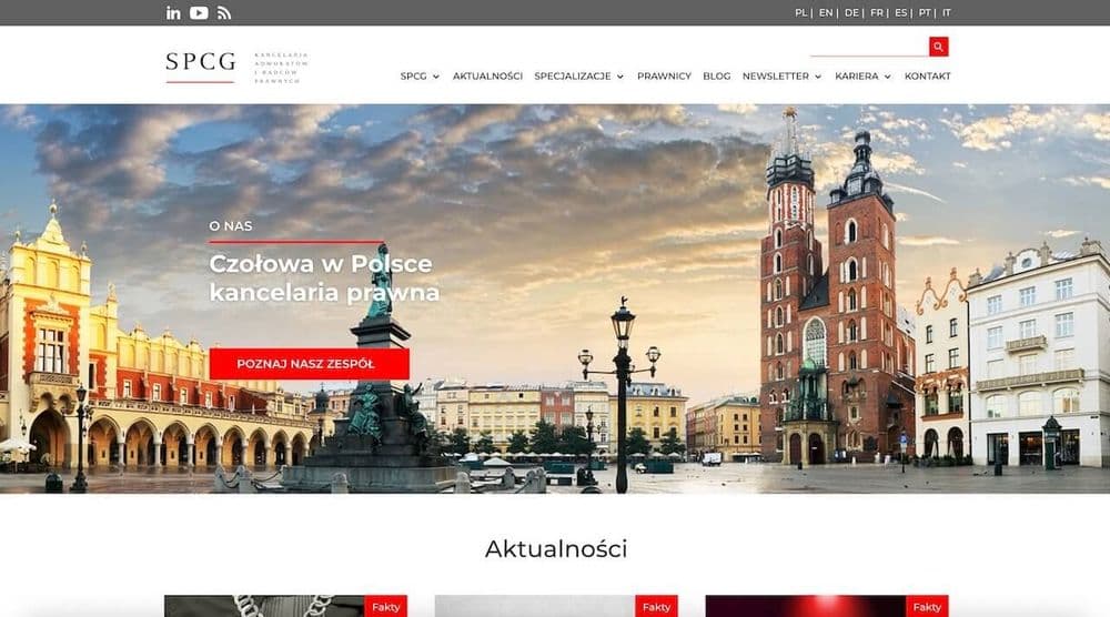 SPCG — Strona korporacyjna, marketing automation i rozwój performance